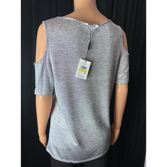 Calvin Klein metallic top cut out arms  NWT MRSP $59.50 Medium - Picture 5 of 10